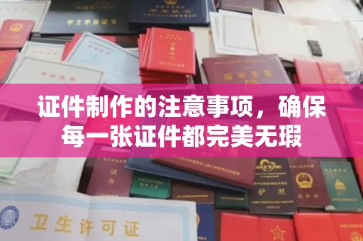昆明证件制作的注意事项，确保每一张证件都完美无瑕