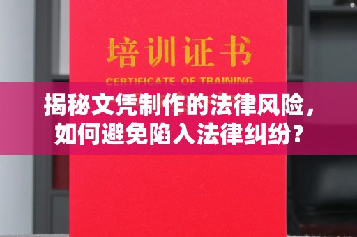 昆明揭秘文凭制作的法律风险，如何避免陷入法律纠纷？